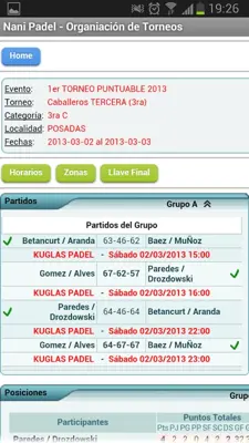 A.P.A. Torneos Oficiales android App screenshot 3